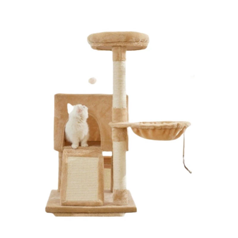 Teach fráma ag imirt cat plush